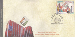 INDIA 2024  FDC Election Commission Of India, First Day Cover, JABALPUR Cancelled - FDC