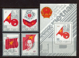 Vietnam Viet Nam MNH Perf Stamps & SS 1985 : 40th Anniversary Of The August Revolution Stamps; National Day (Ms472 - Vietnam