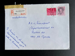 NETHERLANDS 1986 REGISTERED LETTER MAASBRACHT TO GOUDA 02-07-1986 NEDERLAND AANGETEKEND - Briefe U. Dokumente