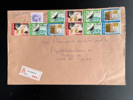 NETHERLANDS 1985 REGISTERED LETTER MAASBRACHT TO GOUDA 26-04-1985 NEDERLAND AANGETEKEND - Cartas & Documentos