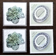 Switzerland 2015 - Folk Dress Brooches - Joint Issue With Aland Stamp Set Mnh - 2015