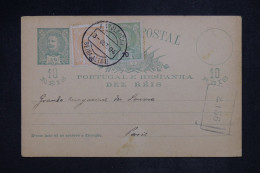 PORTUGAL - Entier Pour Paris - A 2733 - Enteros Postales