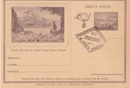 Argentina - 1943 - Postal Stationery Card With FDC Postmark - Nahuel  Huapí National Park - Bonete Hill - Caja 30 - Postwaardestukken