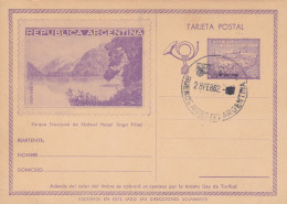 Argentina - 1943 - Postal Stationery Card With Postmark 1962 - Nahuel  Huapí National Park - Frias Lake - Caja 30 - Postal Stationery