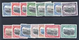 1935 Compagnie Du Mozambique Poste Aérienne Série Complète De 15 ** - Mosambik