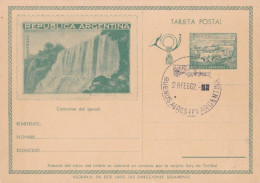 Argentina - 1943 - Postal Stationery Card With Postmark 1962 - Iguazú Waterfalls - Caja 30 - Enteros Postales