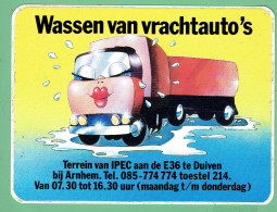 Sticker - Wassen Van Vrachtauto's - Terrein Van IPEC Aan De E36 Te Duiven Bij Arnhem - Pegatinas