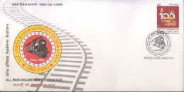 INDIA 2024  FDC All INDIA RAILWAY MEN'S FEDERATION, First Day Cover, JABALPUR Cancelled - FDC