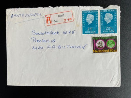 NETHERLANDS 1981 REGISTERED LETTER OENE TO BILTHOVEN NEDERLAND AANGETEKEND - Storia Postale