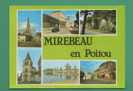86 Mirebeau En Poitou Eglise Saint André, Place, Remparts, étang, Notre Dame ( Crédit Agricole ) - Mirebeau