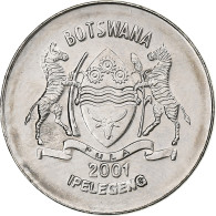 Botswana, 50 Thebe, 2001, British Royal Mint, Nickel Plaqué Acier, FDC, KM:29 - Südafrika