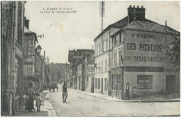ESBLY (77) – La Rue Du Chemin-de-Fer. Collection G. Mmes, Esbly, N° 6. - Esbly