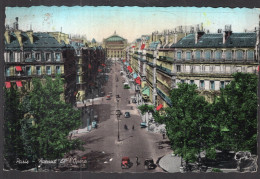 France - 1950 - Paris - Avenue De L'Opera - Transport Urbain En Surface