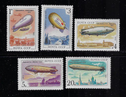 RUSSIA 1991 SCOTT #6012-6016   MH - Unused Stamps