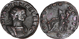 ROME - Aurelianus - AURELIEN - 271 AD - FORTVNA REDVX - Milan - RIC.128 - 19-027 - La Tétrarchie (284 à 307)