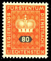 LIECHTENSTEIN DIENSTMARKEN 1950 Nr 42v Postfrisch S4A0562 - Official