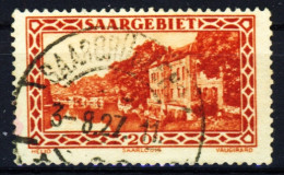 SAARGEBIET 1926 Nr 110 Zentrisch Gestempelt X3BEDAE - Used Stamps
