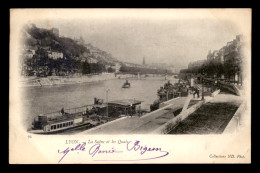 69 - LYON - LA SAONE ET LES QUAIS - PENICHES - Lyon 2