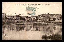 69 - BELLEVILLE-SUR-SAONE - LE PORT - PENICHES - Belleville Sur Saone