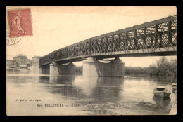 69 - BELLEVILLE-SUR-SAONE - LE PONT METALLIQUE ET LE PORT - Belleville Sur Saone