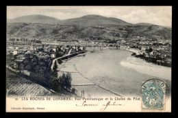 69 - LES ROCHES DE CONDRIEU - VUE PANORAMQIUE ET LA CHAINE DU PILAT - Condrieu