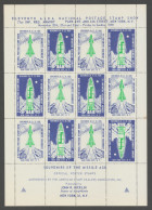 USA 1959 Philatelist Memorial Sheet Exhibition Show NEW YORK Airplane Rocket Mail Missle ASDA - Posta