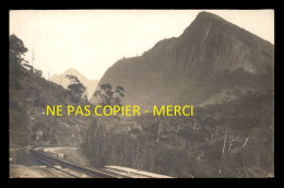 BRESIL - CORTICO - VOIE DE CHEMIN DE FER - CARTE PHOTO ORIGINALE - Sonstige & Ohne Zuordnung