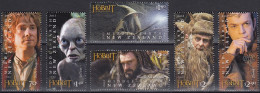 NEW ZEALAND 2012 The Hobbit: An Unexpected Journey, Set Of 6 MNH - Fantasy Labels