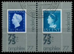 NIEDERLANDE 1976 Nr 1086WP-1087WP Gestempelt WAAGR PAAR S009142 - Used Stamps