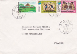 TOGO --1975--lettre De ATAKPAME  Pour MARSEILLE-13 ........timbres.........cachets - Togo (1960-...)