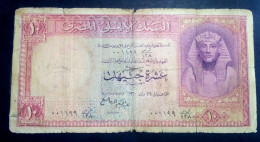 Egypt 1960 - 10 EGP - Pick-32 - Sign #11 - REFAY ) - Egypt