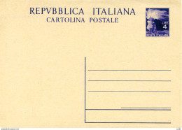 C.P. Democratica Lire 4 N. C 133 Nuova - Stamped Stationery