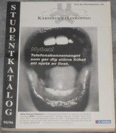 Kårservice I Linköping Studentkatalog 95/96 - Scandinavische Talen