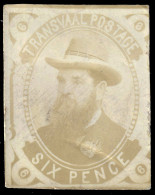 TRANSVAAL - 1890s Photographic Stamp Project For An Unissued 6d Value (possibly General Joubert) - Very Scarce - Transvaal (1870-1909)