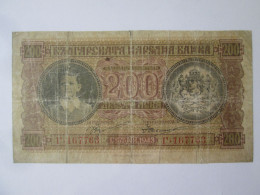 Bulgaria 200 Leva 1943 Banknote,see Pictures - Bulgaria