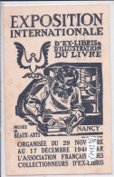 NANCY- EXPOSITION INTERNATIONALE D EX-LIBRIS & ILLUSTRATION DU LIVRE- 1946- R/V - Nancy