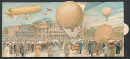 Mechanische-AK Frankfurt A. M., Internationale Luftschiffahrt-Ausstellung 1909, Ballone Und Zeppelin  - Fesselballons