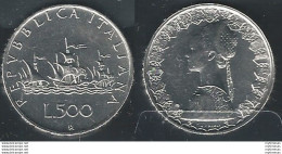 1959 Italia Lire 500 Caravelle Argento FDC - Autres & Non Classés