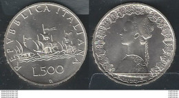 1985 Italia Lire 500 Caravelle Argento FDC - Autres & Non Classés