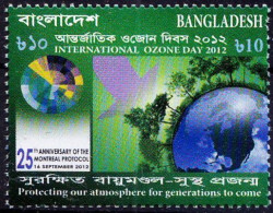Bangladesh 2012 MNH, Ozone, Environment, Health, Protects Skin From Ultra Violet Rays - Umweltschutz Und Klima