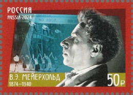 Russia 2024,150th Birth Anniversary Of V. Meyerhold, Theater (1874–1940), A Stage Director, A Tutor, VF MNH** - Schauspieler