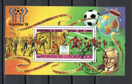 Comores 1978 Bloc 13, Football World Cup Argentina 1978, Stamped - CTO - Altri & Non Classificati