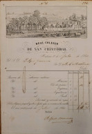O) 1861 CUBA, SCHOOL COLLECTION ACCOUNT - SUBJECTS, ROYAL COLLEGE OF SAN CRISTOBAL, XF - Other & Unclassified