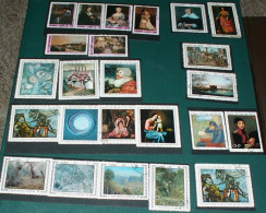 Cuba - Paintins / Set Of 24values - 1969 / 1970 / 1972 / 1976 - USED - Usados