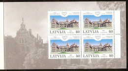 LATVIA 2001●Palace Cesvaine●4xx Stamps From Booklet●Mi 555C 4xx MNH - Lettonia