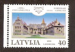 LATVIA 2001●Palace Cesvaine●from Booklet●Mi 555C MNH - Lettonia