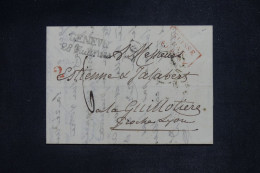 SUISSE - Lettre De 1848 De Genève Pour La Région De Lyon - A 2748 - Marcophilie
