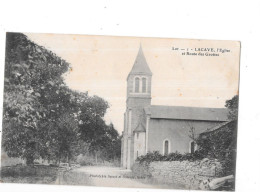 LACAVE - 46 -  L'Eglise Et Route Des Grottes   - TOUL 5 - - Lacave