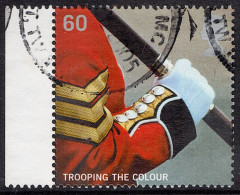 GREAT BRITAIN 2005 QEII 60p Multicoloured, Trooping The Colour-Welsh Guardsman SG2543 FU With Side Gutter - Gebruikt