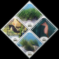 South Korea 2020. Protected Marine Species (MNH OG) Block Of 4 Stamps - Corée Du Sud